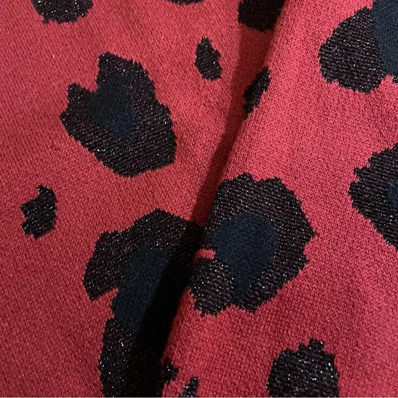 Topman leopard print sparkly sweater - Picture 3 of 4